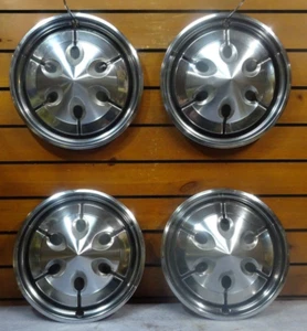 1972 1973 1974 1975 AMC HORNET Wheel Cover Hubcaps OEM SET 72 73 74 75 - Picture 1 of 11