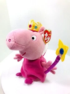 TY Princess Peppa Pig 8" Beanie Plush 2014 With Tag  - Picture 1 of 7