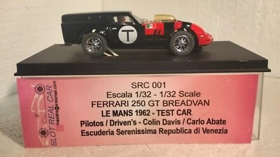 SLOT REAL CAR SRC001 FERRARI 250 GT BREADVAN LE MANS 1962 TEST CAR  (RESINE) * - Imagen 1 de 4