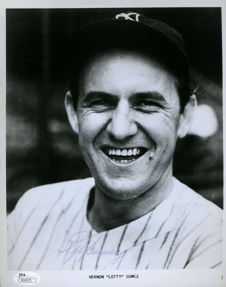 Lefty Gomez Jsa Certified 8x10 Photo Authentic Autograph - Image 1 of 1