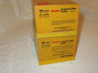 2 boîtes plaques coulissantes projecteur en verre vintage Kodak 3 1/4" par 4" 36/boîte ex. 1974 1976