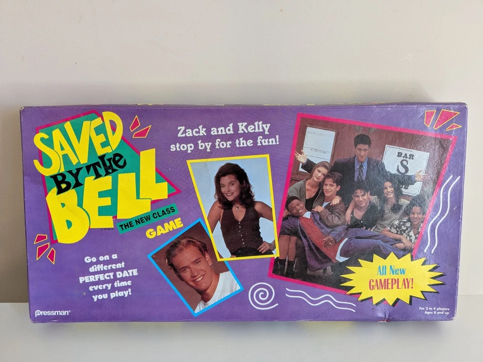 SAVED BY THE BELL Vintage Board Game Pressman 1994 Complete - Very Rare.  - Image 1 of 4