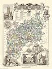 Karte Von Gloucestershire 1836 Von Thomas Moule 1000 Teile Puzzlespiel ( Jg )