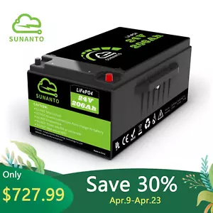 24V 206Ah Lithium Battery LiFePO4 5.27Kwh Rechargeable 5000+Cycle for Truck Rvs - Picture 1 of 9