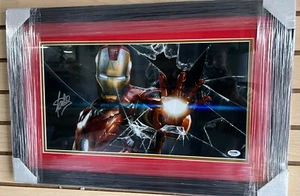 PSA/DNA Auténtico Stan Lee Autógrafo Iron Man 11x17 Foto Personalizada Enmarcada - Imagen 1 de 3