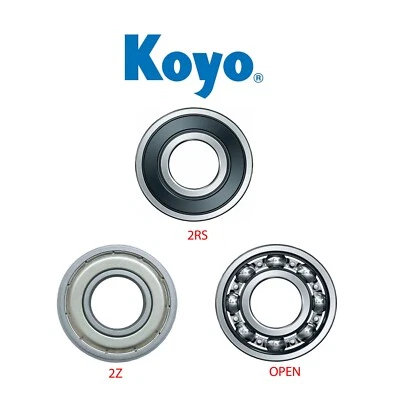 Jtekt Bearing 6000 - 6412 Series - Open - 2RS - 2Z - C3 - *Choose your size* - Image 1 of 3