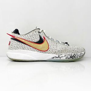 Nike Mens Lebron 20 DJ5423-100 White Basketball Shoes Sneakers Size 11.5