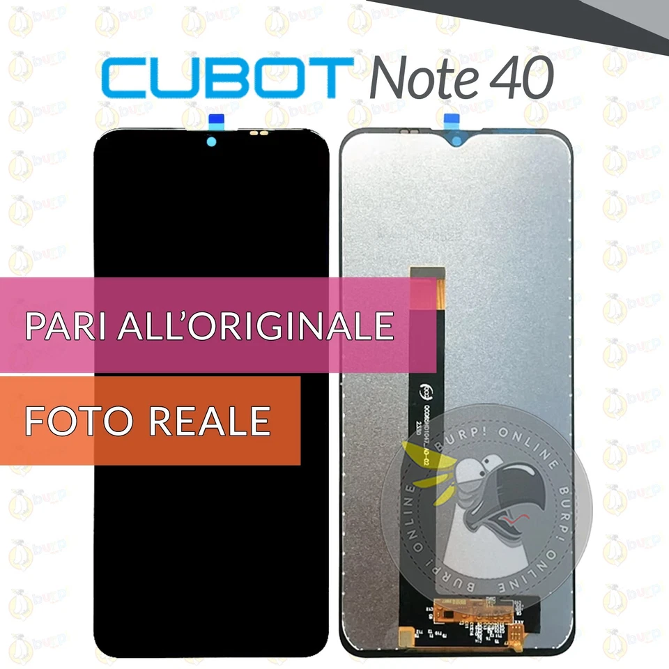 DISPLAY CUBOT NOTE 40 SCHERMO LCD VETRO TOUCH SCREEN RICAMBIO PARI A ORIGINALE - Immagine 1 di 1