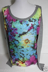 CAMISETA TOP AEROPOSTALE CUELLO REDONDO FLORAL MANGAS LARGAS NUEVA CON ETIQUETAS - Imagen 1 de 4
