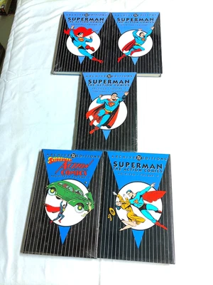 Superman The Action Comics DC Archives Volumes 1-5 Complete Set 1997-2007 - Image 1 of 2