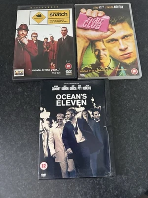 Brad Pitt DVD Bundle – Snatch / Fight Club / Ocean’s Eleven - Image 1 of 3