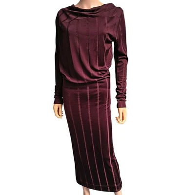 Vivienne Westwood Anglomania Long Sleeve Maxi Dress Purple XS - Image 1 of 4