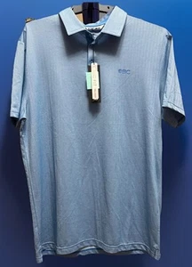 Polo de golf para hombre Black Clover azul claro logotipo de Live Lucky en la parte posterior talla: grande - Imagen 1 de 4