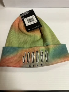 NIKE JORDAN BOYS ONE SIZE SOFT FOLDED STRETCH SAIL Beanie Multi 9A0701-E69 - Picture 1 of 5