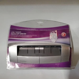 Radio Shack 4-Way Automatic Stereo A/V Selector 150-1988 Heavy Duty - Sealed - Picture 1 of 2