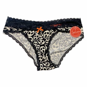 Ghost Face Scream Bikini Höschen Gr. 3X Spitze Halloween Dessous Unterwäsche Neu - Bild 1 von 6