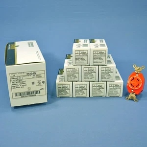 Leviton 2420-IG L15-20R Isolated Ground Locking Receptacles 20A 71520 10-Pack - Picture 1 of 5