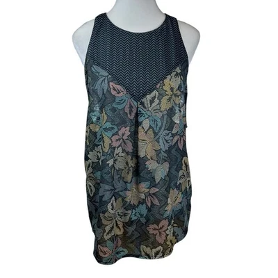 prAna Valentina Tank Size Large Yoga Athletic Split Back Multicolor - Image 1 of 4