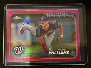 🔥Trevor Williams 2024 Topps Chrome Update #USC56 Magenta Refractors 290/399 - Picture 1 of 2