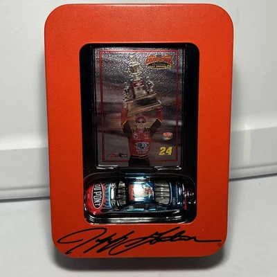 2001 Jeff Gordon #24 Championship Set 1/64 Diecast Car and Card Action NASCAR - Image 1 of 4