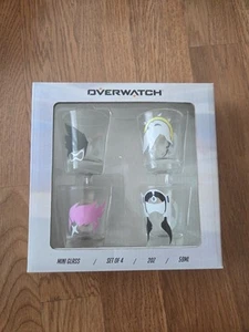 Overwatch Mini Glass Shot Glass Set of 4 CLEAR GLASS - Picture 1 of 2