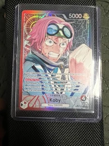 Koby Alternate Art OP11-001 LAFist of Divine Speed Foil OnePiece Card Game - Picture 1 of 6