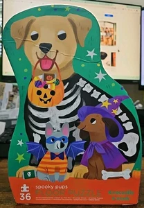 crocodile creek spooky pups floor puzzle box damage 36 pieces - Picture 1 of 2