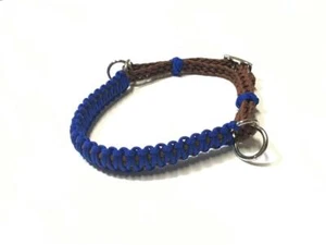 side pull hackamore attachment with a whoa electric Blue and Black .. all sizes - Picture 1 of 7