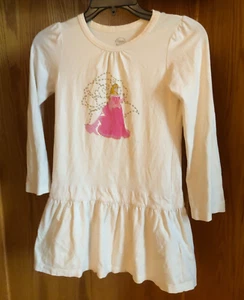 DISNEY STORE Sleeping Beauty Long Sleeve Shirt-Dress Kids Size 7/8 - Picture 1 of 8