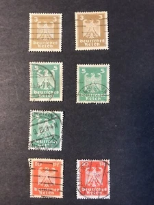 7 Germany 1924 New imperial eagle used - Picture 1 of 1