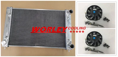 ALUMINUM RADIATOR & fans for 1989-1995 Volkswagen Corrado 1.8 16V injection new - Image 1 of 4