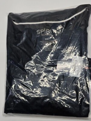 Spirit Scrubs V-Neck Shirt Top Tucked & Untucked All Sizes Petite, Regular, Tall - Image 1 of 4