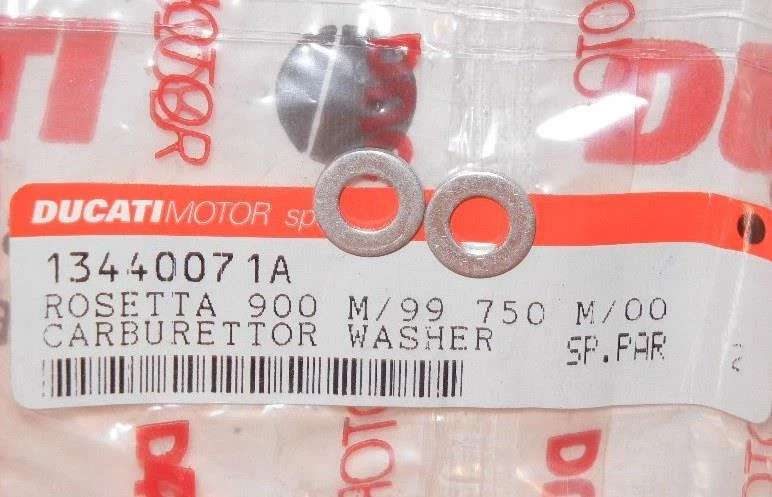1991-2001 Ducati Monster SS 750 900 PAIR Mikuni carb needle washer NEW 13440071A - Image 1 of 1