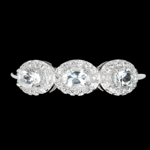 Anillo De Plata Esterlina 925 Con Ópalo De Acuamarina Natural Tamaño 9.5 - Imagen 1 de 10