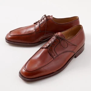 Silvano Lattanzi Reddish Brown Apron-Stitched Derby US 8 Shoes - Picture 1 of 7
