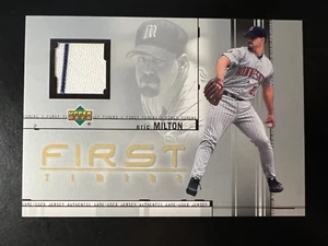 2002 Upper Deck First Timers Game Jersey #FTEM Eric Milton Twins - Picture 1 of 2