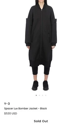 Chaqueta Bomber Y-3 Yohji Yamamoto Spacer Luxe Nueva Talla S Foto 1 de 4