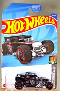 2022 Hot Wheels #105 HW Dream Garage 4/5 BONE SHAKER Black w/Black DD8 Sp RedRim - Picture 1 of 5