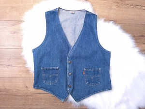 Levi's Vintage Orange Tag 70s Denim Vest Weste für Herren L Größe Made in USA - Bild 1 von 16