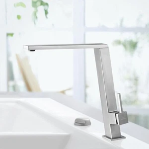 Villeroy & Boch Finera Square Slope Edelstahl gebürstet Küchen Spültischarmatur - Bild 1 von 3