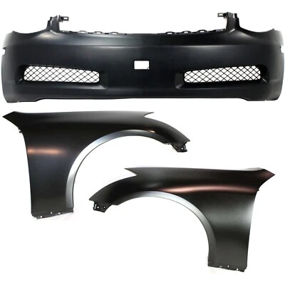 Nuevo juego de 3 kit de cubierta de parachoques delantero para Infiniti G35 2003-2007 Foto 1 de 4