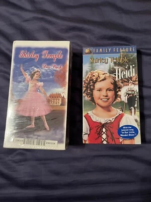 Shirley Temple sealed VHS lot 2 Heidi Shirley Temple 2 Pack Collector's NEW Foto 1 de 3