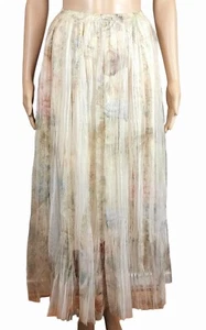 Origami Maxi Pleated Skirt Size Small Designer Boho Hippiecore Stevie Nicks New - Picture 1 of 5