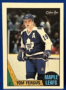 1987-88 O-Pee-Chee Tom Fergus Card #120 Toronto Maple Leafs Card - Picture 1 of 2