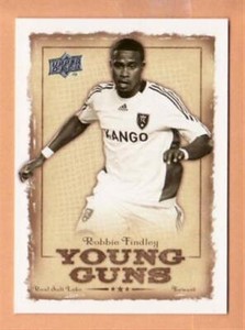 2008 Upper Deck MLS Young Guns #YG9 Robbie Findley - Flat S/H