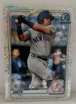 Canaan Smith 2020 BOWMAN BCP-69 CHROME PROSPECT SPECKLE REFRACTOR /299 YANKEES  - Image 1 of 3