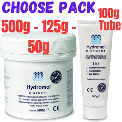 Hydromol Ointment Treats Psoriasis Eczema Dermatitis Dry Skin Moisturiser uk