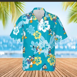 Disney Donald Duck Angry Face hawaiian shirt, disney parks, daddy gifts - Picture 1 of 3