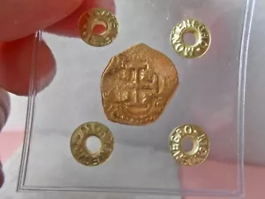 Filippo Filippo III oro Cob Escudo 1610(?) 3,35 gr. Siviglia con certificato - Foto 1 di 3