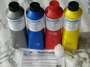 Rainbow Pack Toner Refills for Epson Aculaser C9100 C13S050198 S050197 non-OEM - Picture 1 of 2